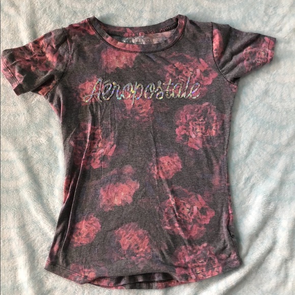Aeropostale Floral T-Shirt - Picture 1 of 2